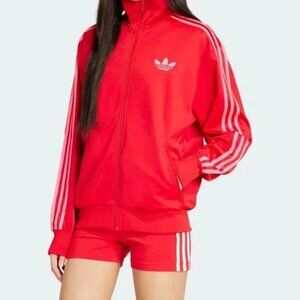 Adidas Women's Red Pink Adicolor Classic Firebird Loose TrackSuit Size XL